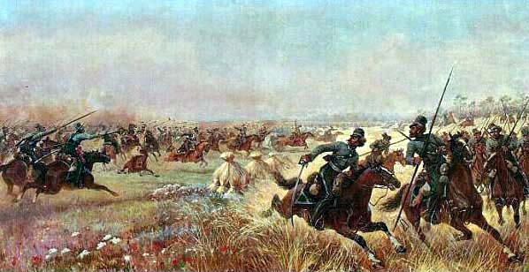 The Action of Platov's Cossacks At Mir. July,9,1812
