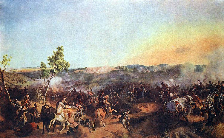 The battle at Valutina Hill (Lubino). 