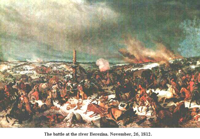 The battle at the river Berezina. November,26,1812