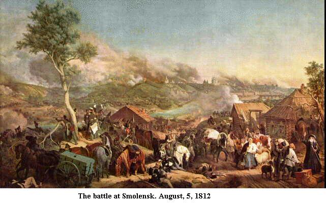 The battle at Smolensk, August, 5, 1812
