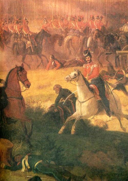 General Orlov-Denisov with his cossacks in the battle of Tarutino