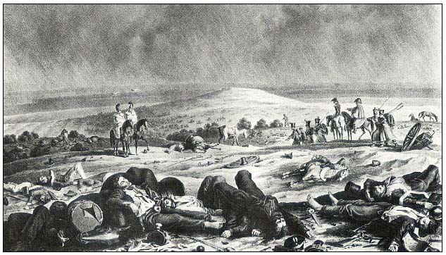 The Borodino battlefield after the battle.